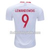 Polen VM 2018 Robert Lewandowski 9 Hjemme - Fodboldtrøjer(S/S)